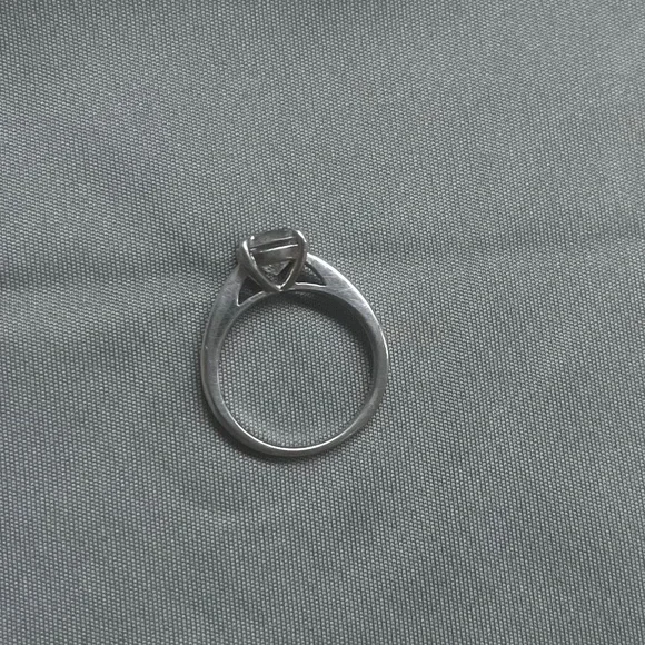 Simulated diamond 925 silver ring - Picture 4 of 7